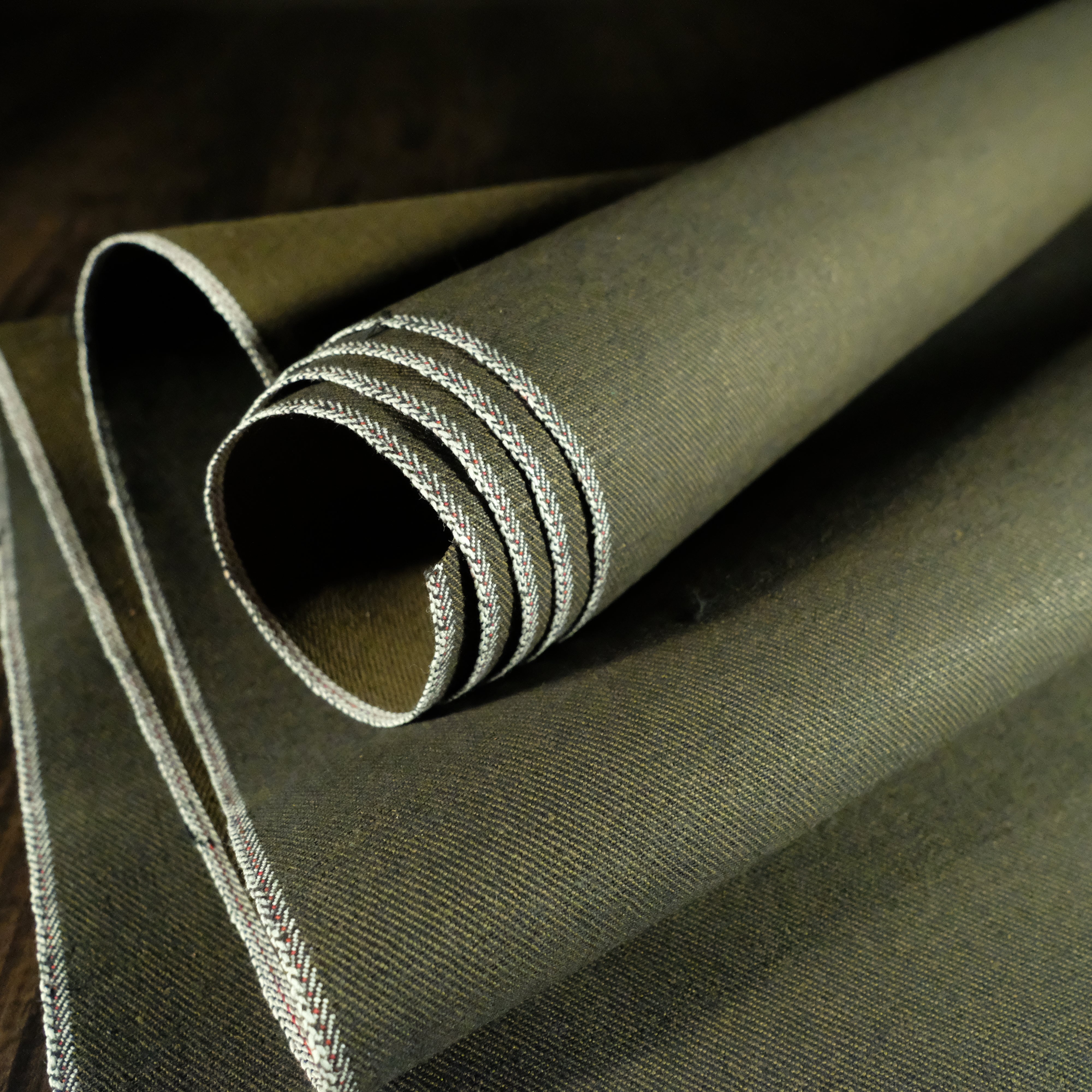 Japan Nihon Menpu Olive Selvedge Denim 14oz – OA Leather Supply