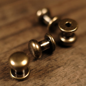 Collar Button Stud - B20 - Antique Brass