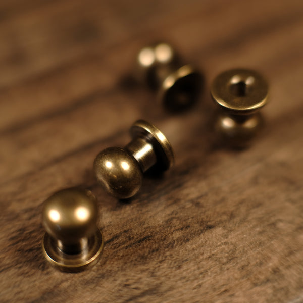 Collar Button Stud - B18 - Antique Brass