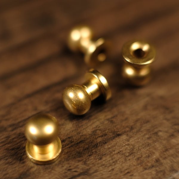 Collar Button Stud - B18 - Solid Brass
