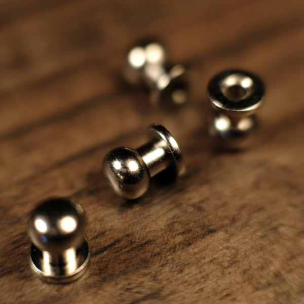 Collar Button Stud - B18 - Nickel Plated