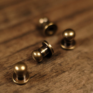 Collar Button Stud - B16 - Antique Brass
