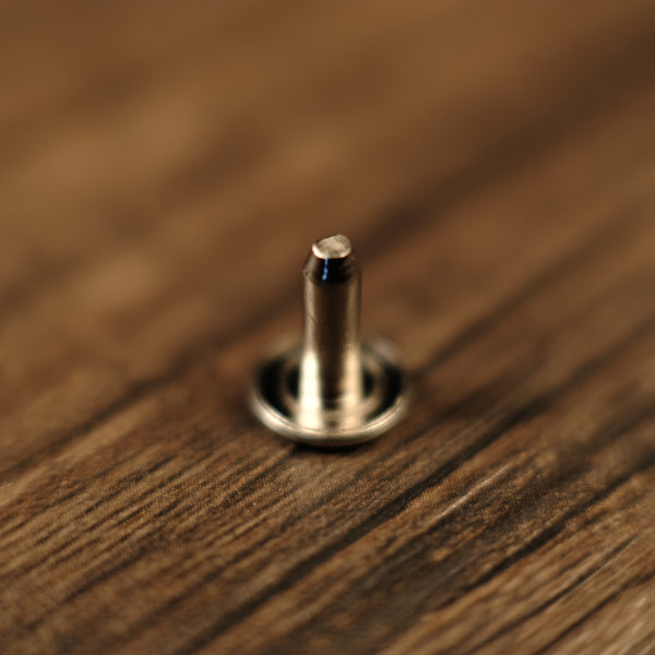 Back Post - Collar Button Stud - Nickel Plated