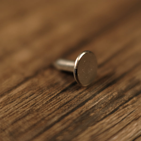 Back Post - Collar Button Stud - Nickel Plated
