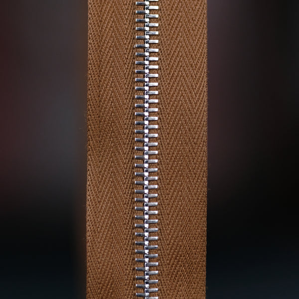 Riri - Nickel Plated Continuous Chain Brown Tape (2 Size Options)