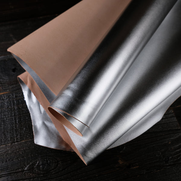 Sepici Leather - Disco Silver Veg Tan 3-4oz