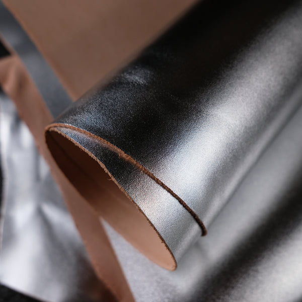 Sepici Leather - Disco Silver Veg Tan 3-4oz
