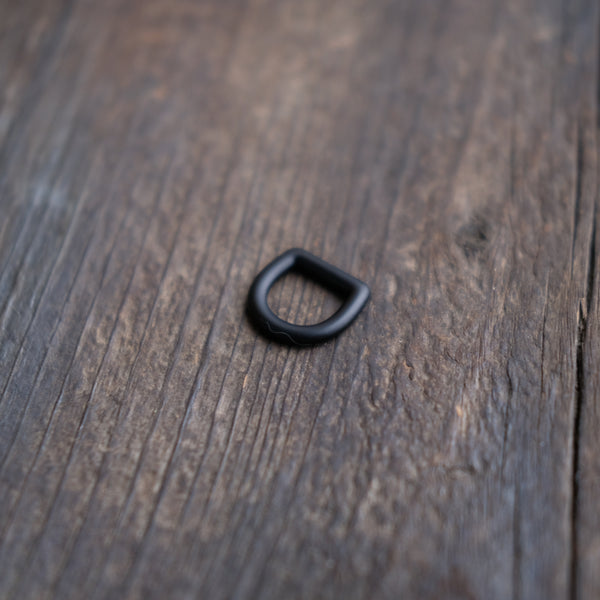 Bow D-Ring Black Matte 1/2"