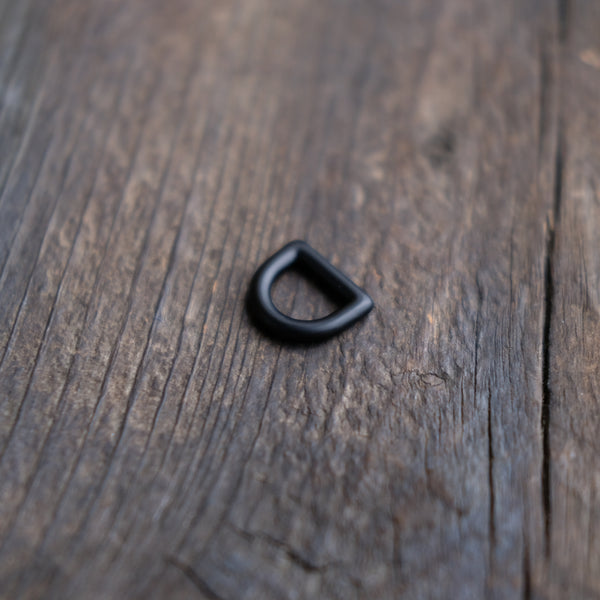 D-Ring Black Matte 1/2"