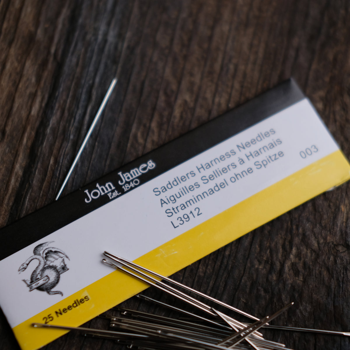 10-Pack Saddlers Harness Needles For Hand Sewing Leather - Rounded Tips (Leathercraft)