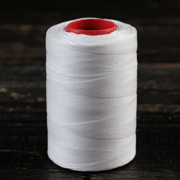 Tiger Waxed Polyester Thread - White